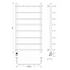 Secado Мерида 1 К Полотенцесушитель 50x100 см, электрический, цвет: хром