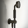 Gessi Venti20 Комплект для душа с ручным душем, шлангом 1500 мм., держателем с подводом воды, цвет: черный матовый