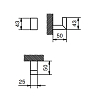 Fantini Linea Крючок, цвет: хром