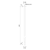 CEA Design MILO360 Излив для раковины 16.5см., потолочный, сенсорный, цвет: нержавеющая сталь