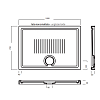 Hatria Lif H3 Поддон 100x70см, цвет: белый