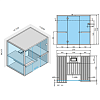 Effegibi Air 80 Corner Био-Сауна 247x162xh213см, DX, отделка: осина термообработанная