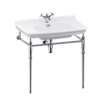 Burlington Guild Раковина подвесная 85x51см, с 1 отв., с подстольем, цвет: белый