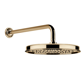 Gessi Venti20 Верхний душ Ø32.8см., с настенным держателем 38.9см., цвет: Warm Bronze PVD