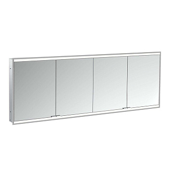 Emco Prime Зеркальный шкаф 200см., с подсветкой LED 2 Facelift встраив. модель, 4-дверки, IP 20 задняя панель цвет белый