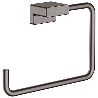 Hansgrohe AddStoris Кольцевой держатель полотенец 18.9см., цвет: шлифованный черный хром