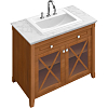 Villeroy&Boch Hommage Раковина 63х52.5 см, 1 отв., с переливом, с антигрязевым покрытием CeramicPlus, цвет: белый