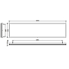 EMCO Prestige Зеркало настенное с LED- подсветкой, B159.3xH49.3см