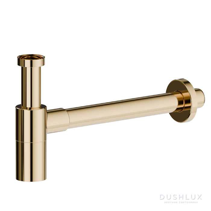 Фото Newform Сифон для раковины 30см., регулируемый по высоте, цвет: PVD glossy gold