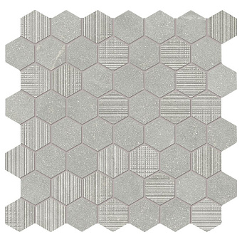 Provenza Eureka Керамогранит 30x30x0.95см, глазурованный, универсальная, цвет: Mosaico Esagona Grigio