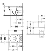 Duravit Darling Унитаз-моноблок 37x63см., с вертикальным смывом, цвет: белый