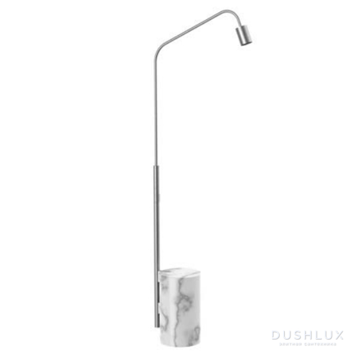 Фото Fima Carlo Frattini Outdoor Душевая колонна "freestanding" MARMOREA, цвет: нержавеющая сталь/Carrara
