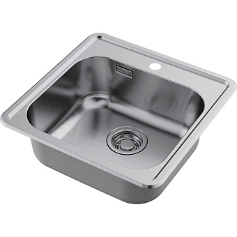 Omoikiri Notoro 48 Кухонная мойка 48.5x18x48,5см.,встраиваемая, цвет: silver matt