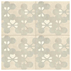 Mutina Azulej Керамогранит 20x20см, универсальный, глазурованный, цвет: flores bianco