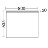 Burgbad Зеркало Eqio с подсветкой 120x60x2.6см ,корпус хром