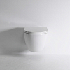 TECE TECEspring S Комплект: унитаз подвесной Square, безободковый, со смывом Torando flush, сиденье Slim с микролифтом и быстрым снятием, цвет: белый
