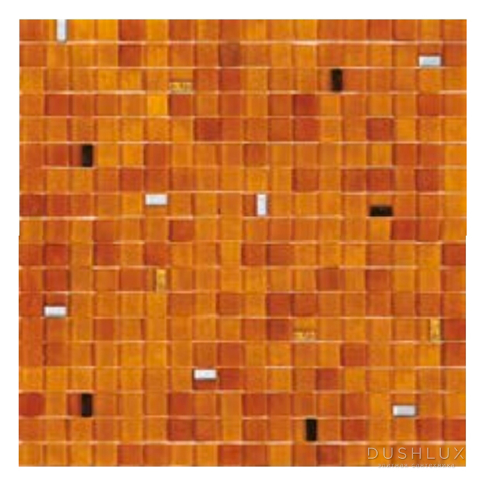 Фото Sicis Colors Мозаика 29.5x29.5см, универсальная, стекло, цвет: amber/rootbeer-white-gold