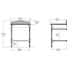 Victoria + Albert Metallo Quartz Металлическая структура 61х49хh94см с раковиной на 3 отв., цвет: полированный хром/кремовый