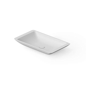 Dea Design Washbasins Раковина 60x35x9см., накладная, без отв., Solid Surface, цвет: White №18