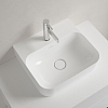 Villeroy&Boch Finion Раковина 43х39 см, 1 отв., с переливом, с антигрязевым покрытием CeramicPlus, цвет: белый