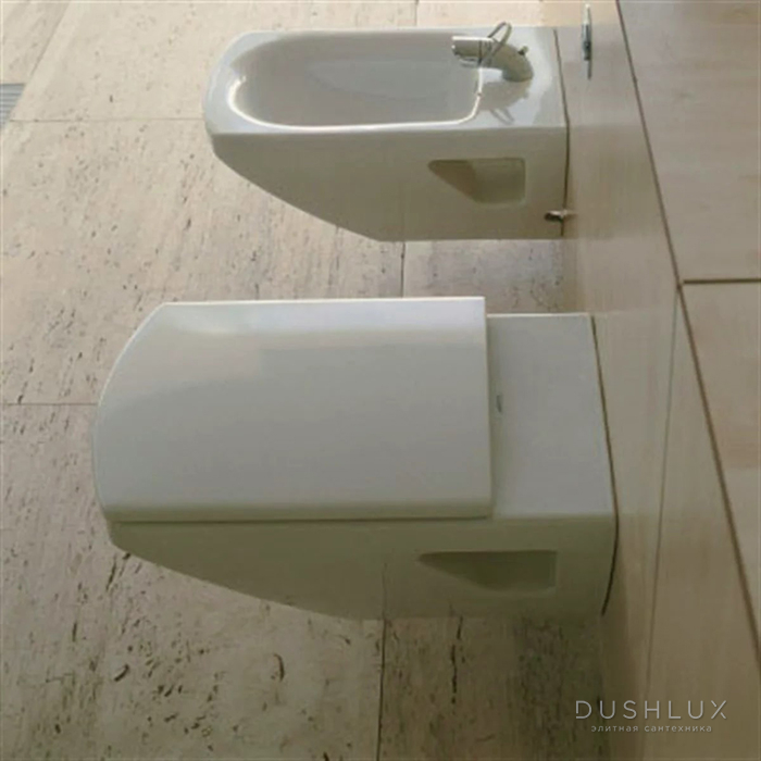 Фото Duravit Caro Подвесное биде 62х36см, цвет: белый