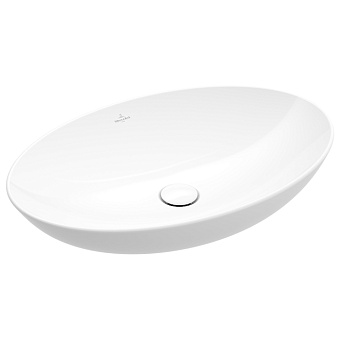 Villeroy&Boch Loop&Friends Раковина 38х56х12см., накладная, без отв., без перелива, цвет: альпийский белый