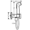 Hansgrohe Bidette E Гигиенический душ со смесителем, держателем и шлангом 125см., цвет: золото