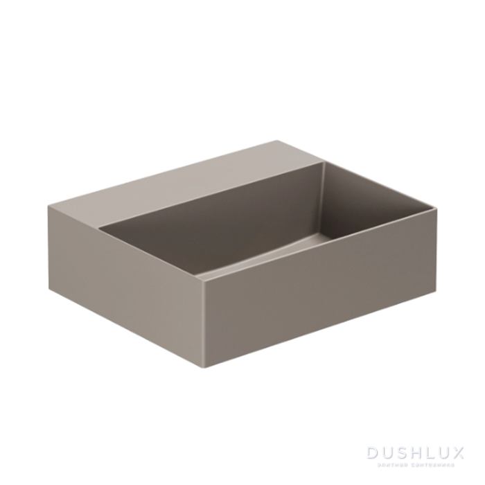 Фото Azzurra Elegance Squared Раковина 42x35x12.5см., подвесная/накладная, без отв., цвет: Tortora