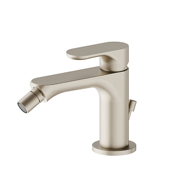 Newform Linfa II Смеситель для биде, 1 отв., с донным клапаном, цвет: gold satin