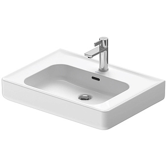 Duravit Soleil by Starck Раковина 65x47.5x14.5 см, подвесная, 1 отв., с переливом, WonderGliss, цвет: белый