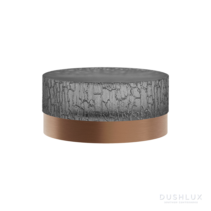 Фото Gessi Incastri Мыльница настольная, цвет: Copper Br. PVD/Light Smoke