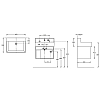 Kerama Marazzi Logica M Тумба 65x50см., подвесная, с раковиной, цвет: белый
