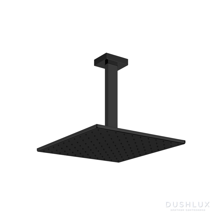 Фото Gessi Rettangolo Верхний душ для потолочного крепления 300x300мм, цвет: Black XL