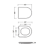 Globo Forty3 Сиденье быстросъемное для унитаза FOS02/FOS03/FOS05/FO001/FO002/FOB03/FOB05/FOB01/FOB02, duroplast, микролифт, цвет: белый/хром