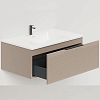 Salini Touch Тумба 80x50x32см., подвесная, с раковиной, 1 ящик, гор. фрез., цвет: Taupe