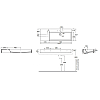 Azzurra Elegance Squared Раковина 122x46x12.5см., подвесная/накладная, 1 отв., Sх, цвет: белый