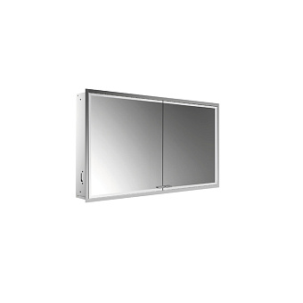 EMCO Prestige2 Зеркальный шкаф 66x121.5см., встраиваемый, LED-подсветка, 2 двери, 2 полки, розетка, без EMCO light system