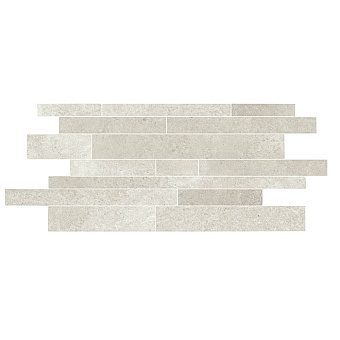 Lea Ceramiche Cliffstone Керамогранит 30x60см, универсальный, неглазурованный, мозаика muretto, цвет: white dover/полуполированный