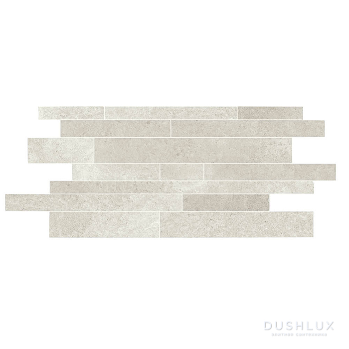 Фото Lea Ceramiche Cliffstone Керамогранит 30x60см, универсальный, неглазурованный, мозаика muretto, цвет: white dover/полуполированный
