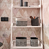 ADJ Корзинка Mini Bottega, 19x19xH13 см., цвет: серый/черный ADJ Корзинка Mini Bottega, 19x19xH13 см., цвет: серый/черный