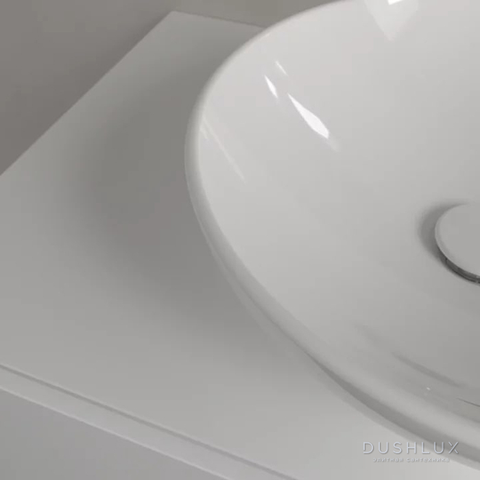 Фото Villeroy&Boch Loop&Friends Раковина 42х42см., накладная, без отв., без перелива, цвет: альпийский белый