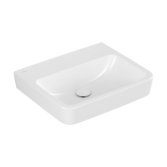 Villeroy&Boch O.novo раковина 55x46x17.5см., без отв., подвесная, без перелива, цвет: альпийский белый