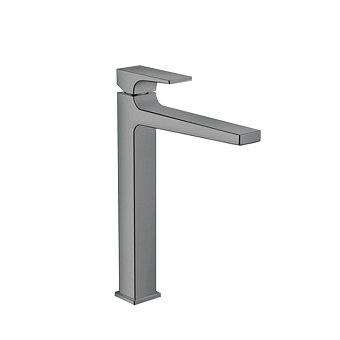 Hansgrohe Metropol Смеситель для раковины 260, на 1 отв, с донным клапаном, излив 204мм, цвет: шлифованный черный хром