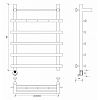 Secado Понтида 1 КСП Полотенцесушитель 60x80 см/70, электрический, цвет: хром