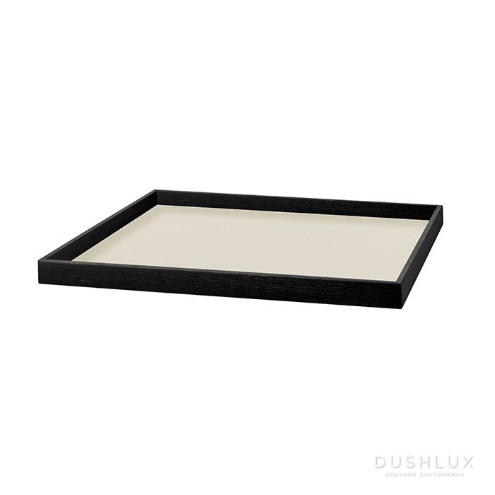 ADJ Поднос Mondo, 40x40xH3 см., цвет: панна котта/белый