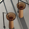 Dea Design Pedestal Basin Раковина 48x48x88см., напольная, без отв., Glasstech, прозрачная смола, цвет: Sunset R1