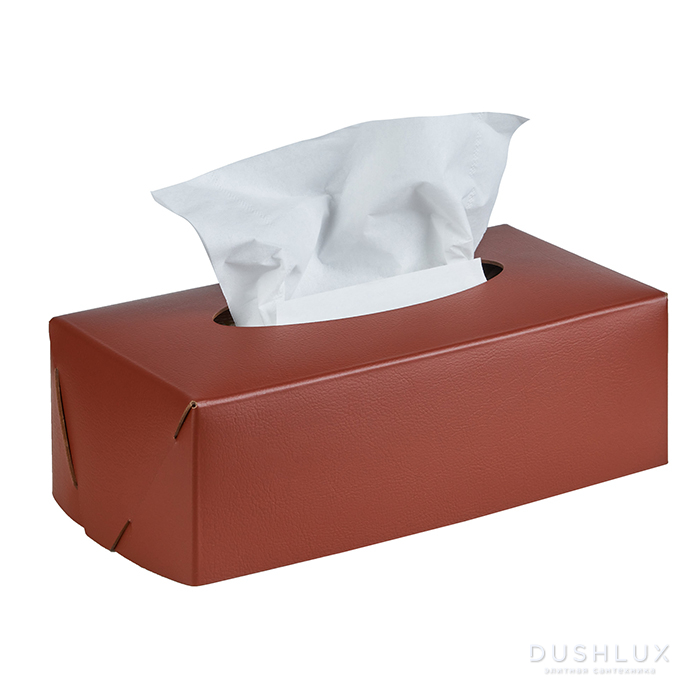 Фото ADJ Салфетница Kleenex, 23x12xH7,5 см., цвет: бордо/коньяк