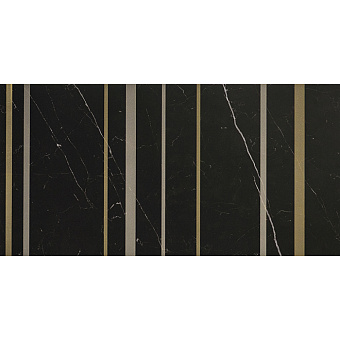 Lea Ceramiche Delight Керамогранит 30x60см, универсальный, неглазурованный, декор joy, цвет: marquina nero/глянцевый