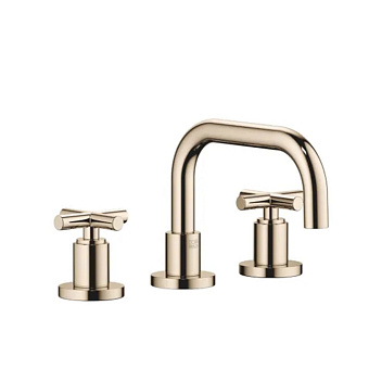 Dornbracht Tara Смеситель для раковины, на 3 отв., с донным клапаном, цвет: Шампанское