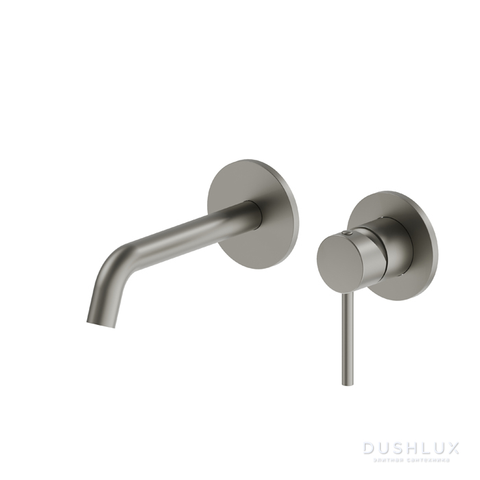 Фото Newform XT Смеситель для раковины, встраиваемый, цвет: titanium satin